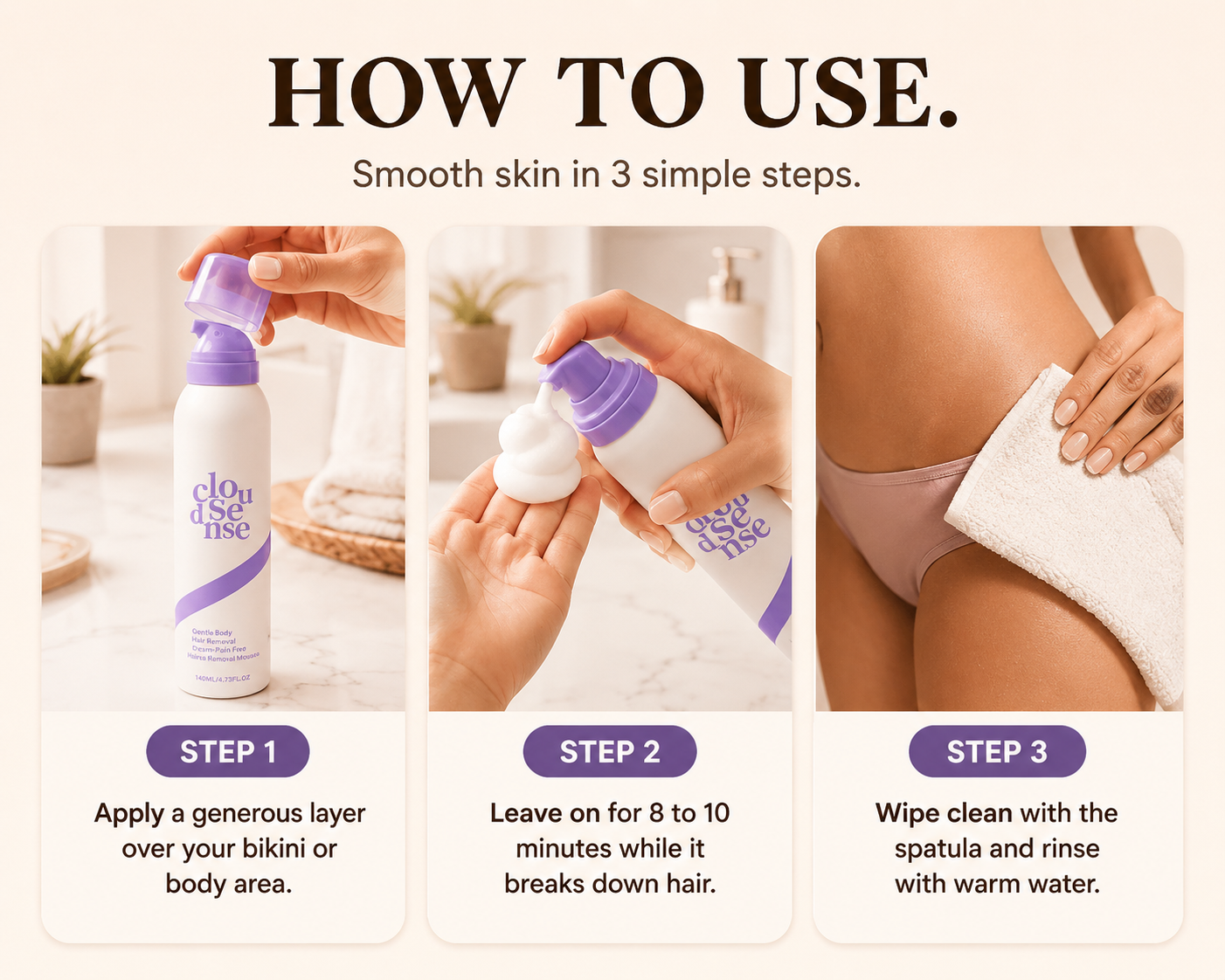 Gentle Hair Removal Body Spray