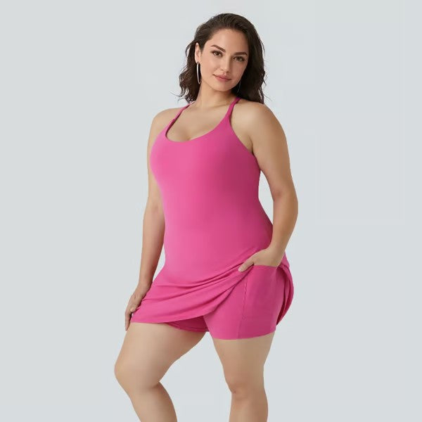 Plush Backless Active Dress